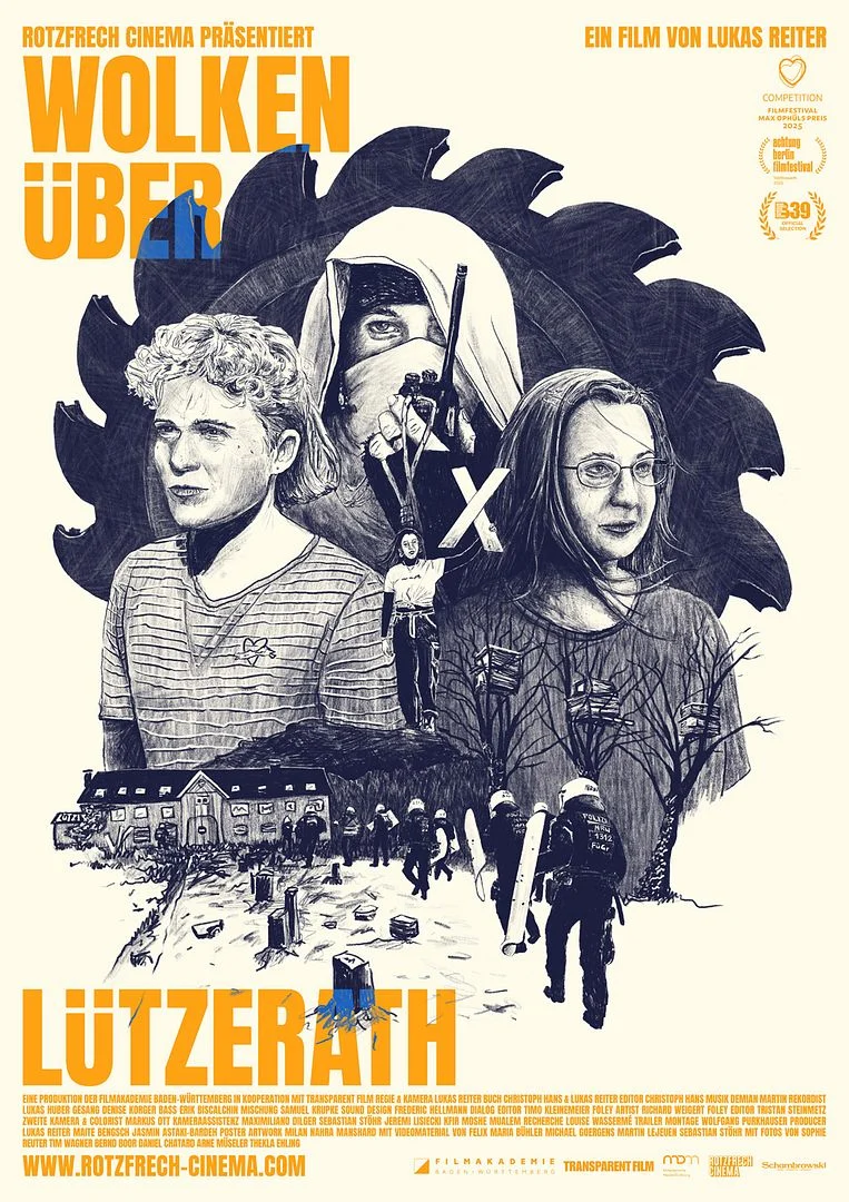 Wolken über Lützerath poster